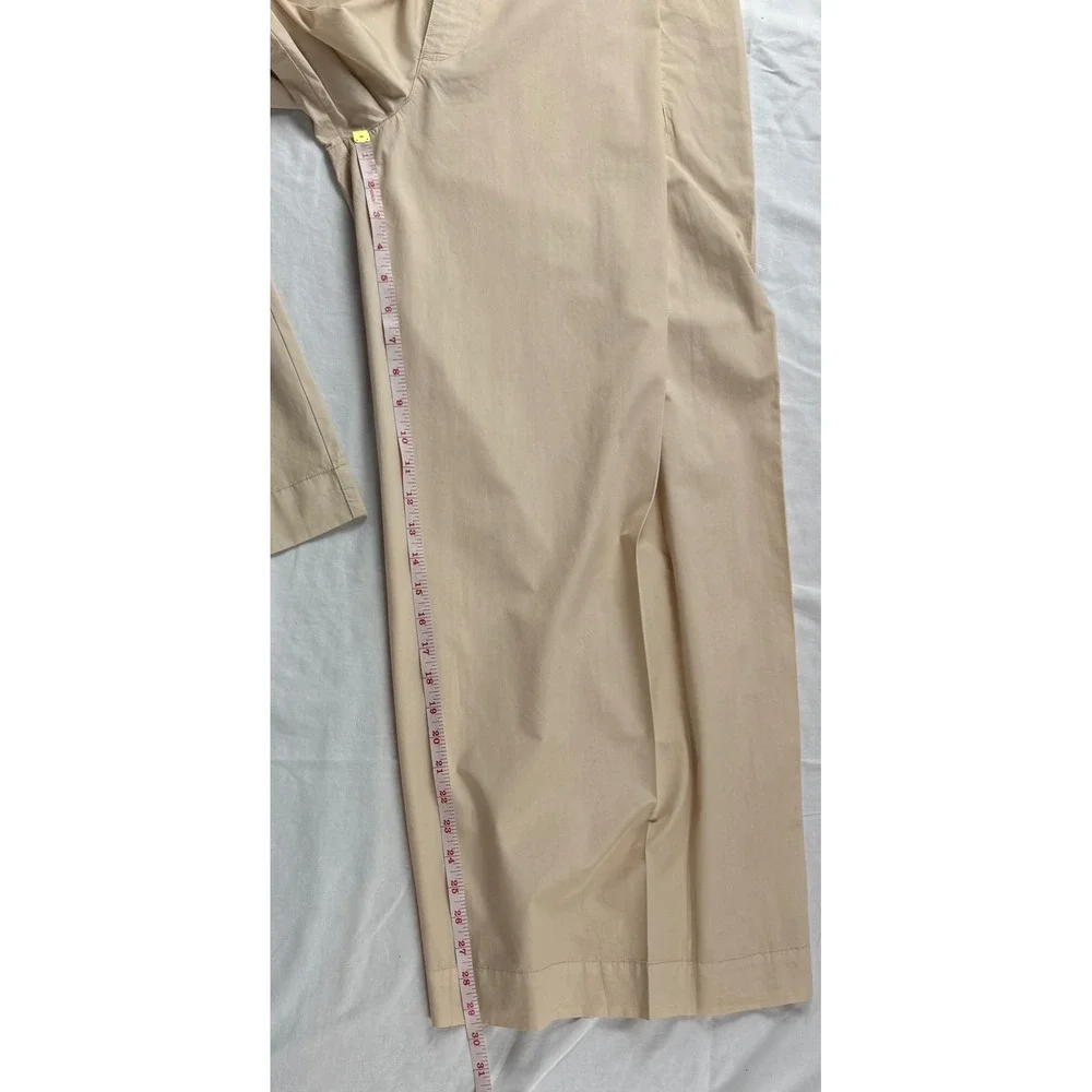 Kut from the Kloth Elisa High Rise Super Wide Leg Pants Sand Beige Size 6 - Picture 13 of 16